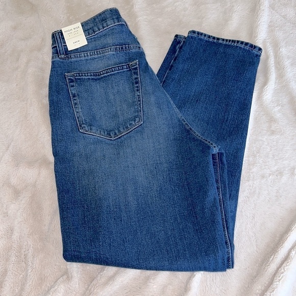 Lucky Brand Drew High Waist Distressed Denim Mom Ankle Jeans - Sz 8 / 29x28, NWT - Picture 3 of 14